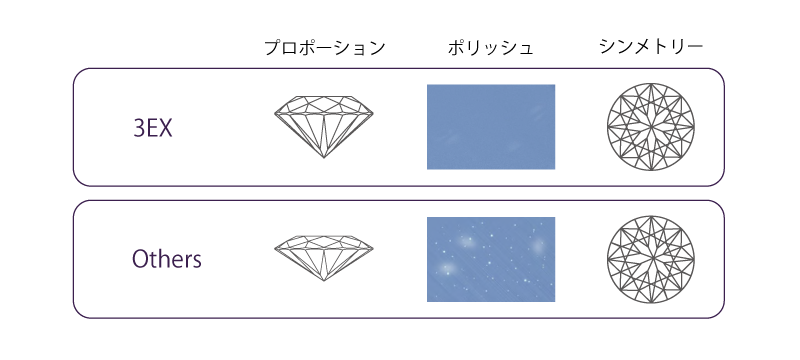 特別なダイヤモンドを選ぶ RosettE IDEAL® ダイヤモンド