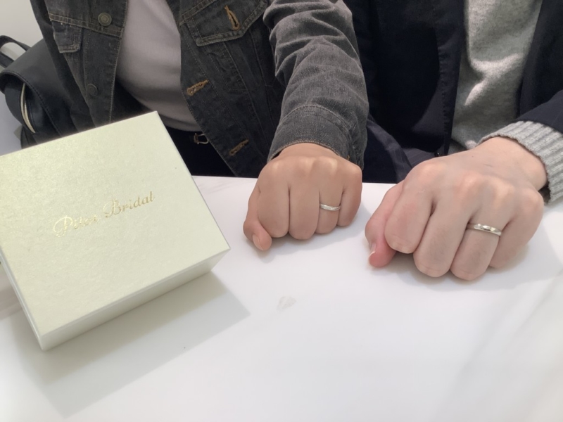 神戸三ノ宮の鍛造製法の結婚指輪特集パイロット成約のお客様