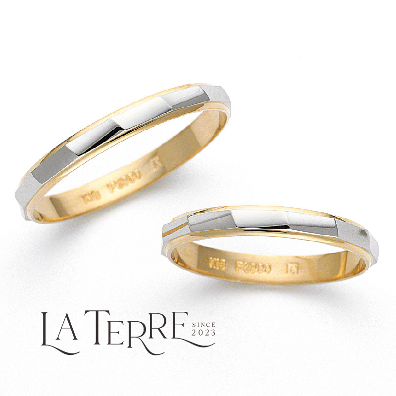 姫路の鍛造製法の結婚指輪LA TERREソレイユ