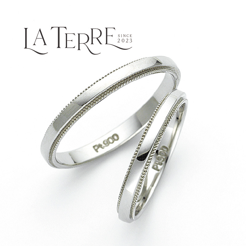 姫路の鍛造製法の結婚指輪LA TERREエトワール