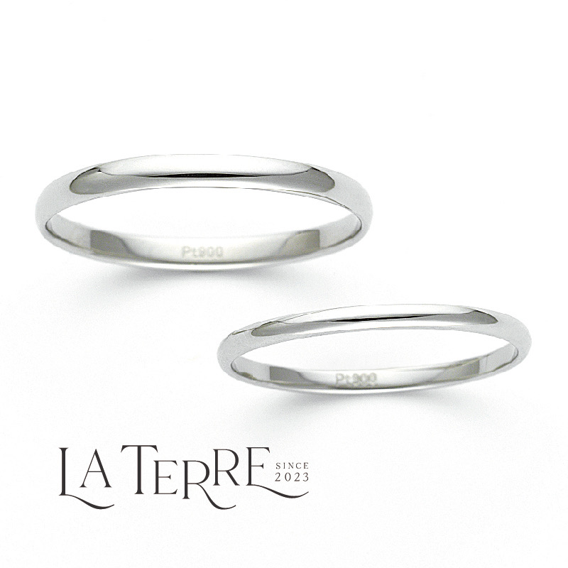 姫路の鍛造製法の結婚指輪LA TERREシエル