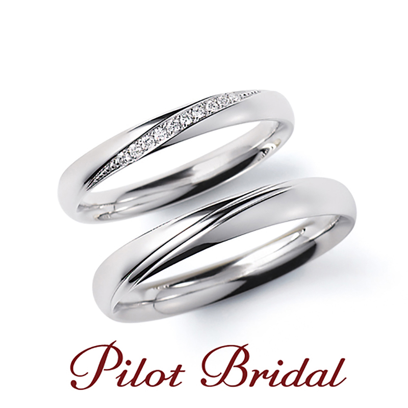 姫路の鍛造製法の結婚指輪Pilot Bridalプロミス