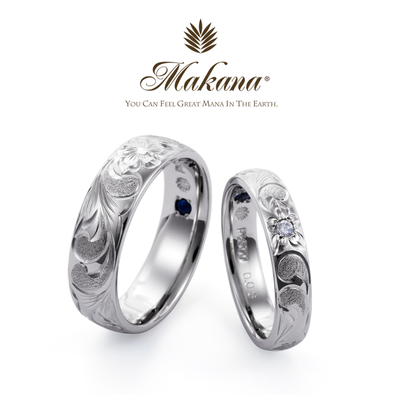 姫路の鍛造製法の結婚指輪Makana