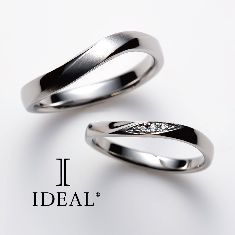 大阪梅田ウェーブの結婚指輪人気のデザインアイデアルプリュフォールレーヴ