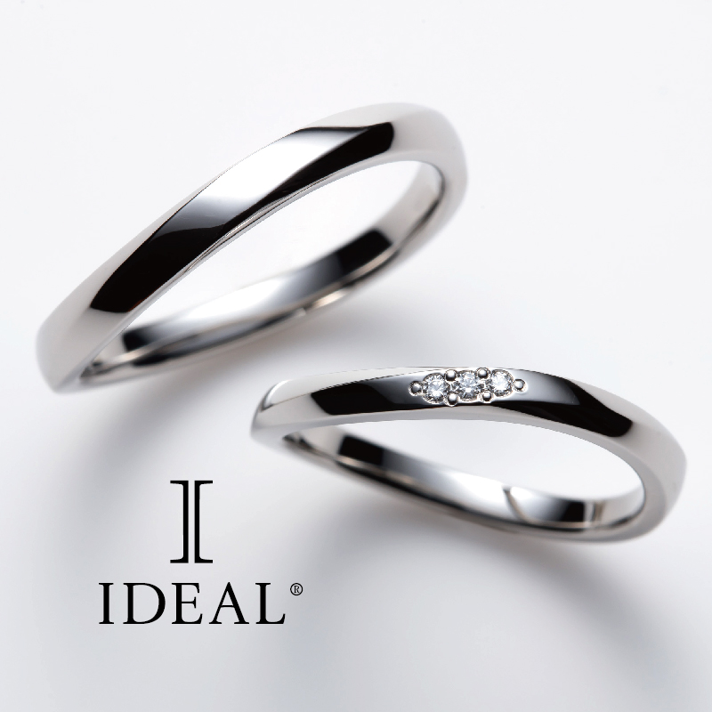 大阪梅田ウェーブの結婚指輪人気のデザインアイデアルプリュフォールリアン