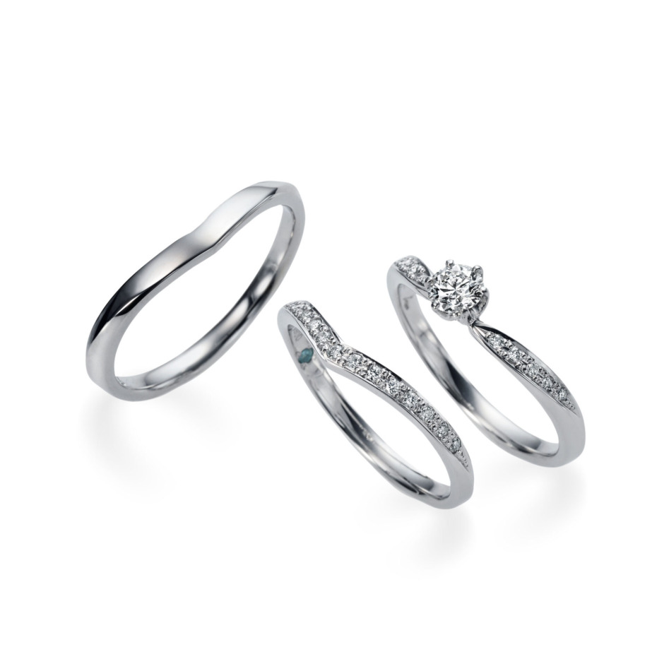 天王寺でおすすめなかわいい婚約指輪＆結婚指輪ブランドのラパージュのアプリコット